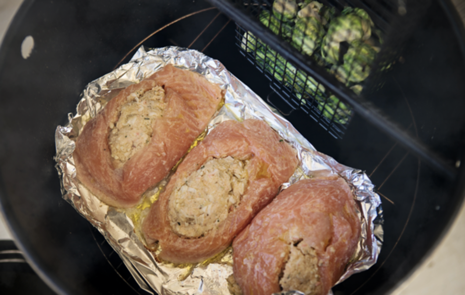 Crab-Stuffed Salmon